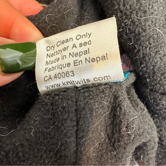 Vintage 90s handmade knit UK punk Mohawk hat - Picture 6 of 9